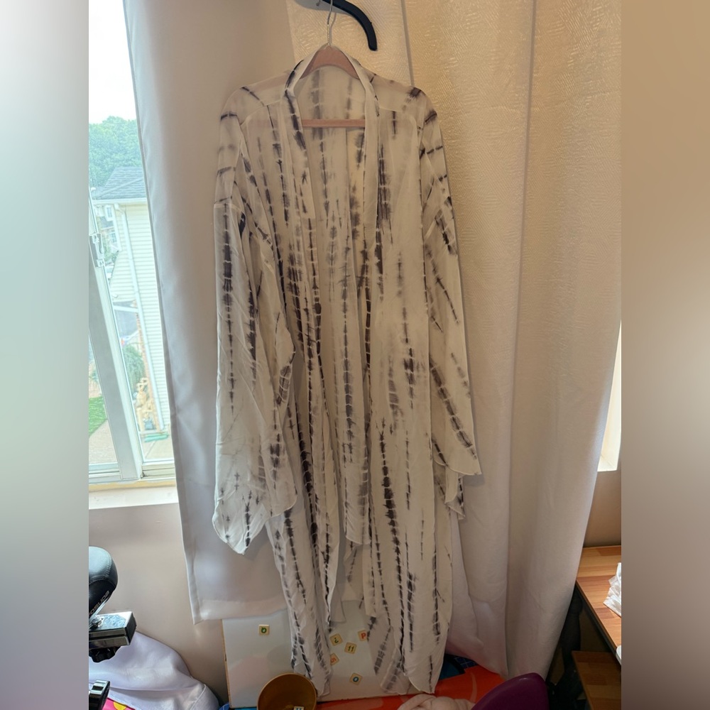 Tie-Dye Kimono Cardigan